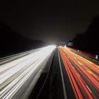 Autobahn A2 bei Nacht