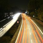 Autobahn A24 bei nacht