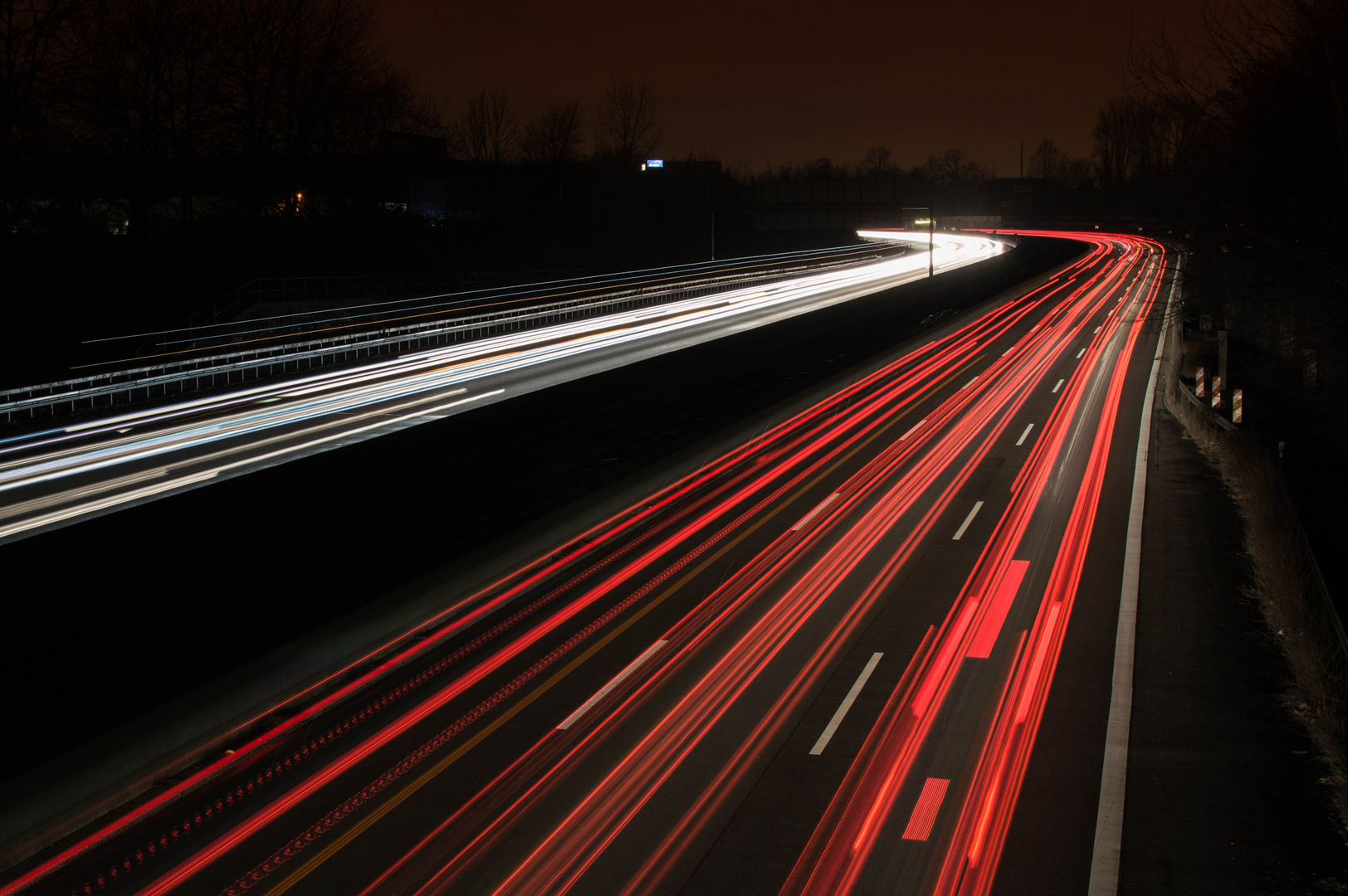 Autobahn A40 bei Essen