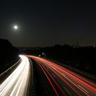 Autobahn A45 bei Nacht