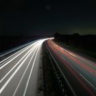 Autobahn A9 bei Nacht