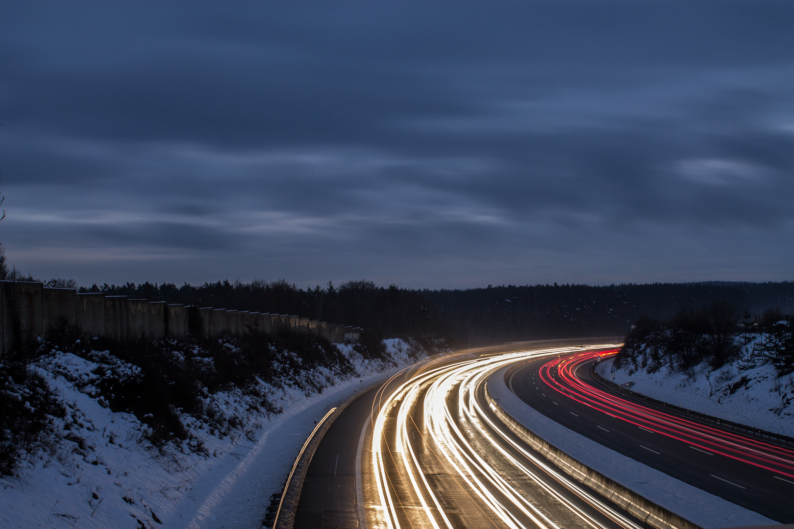 Autobahn A9 Langzeitbelichtung Foto amp Bild archiv a r c h i v aktuell meine besten 2012 