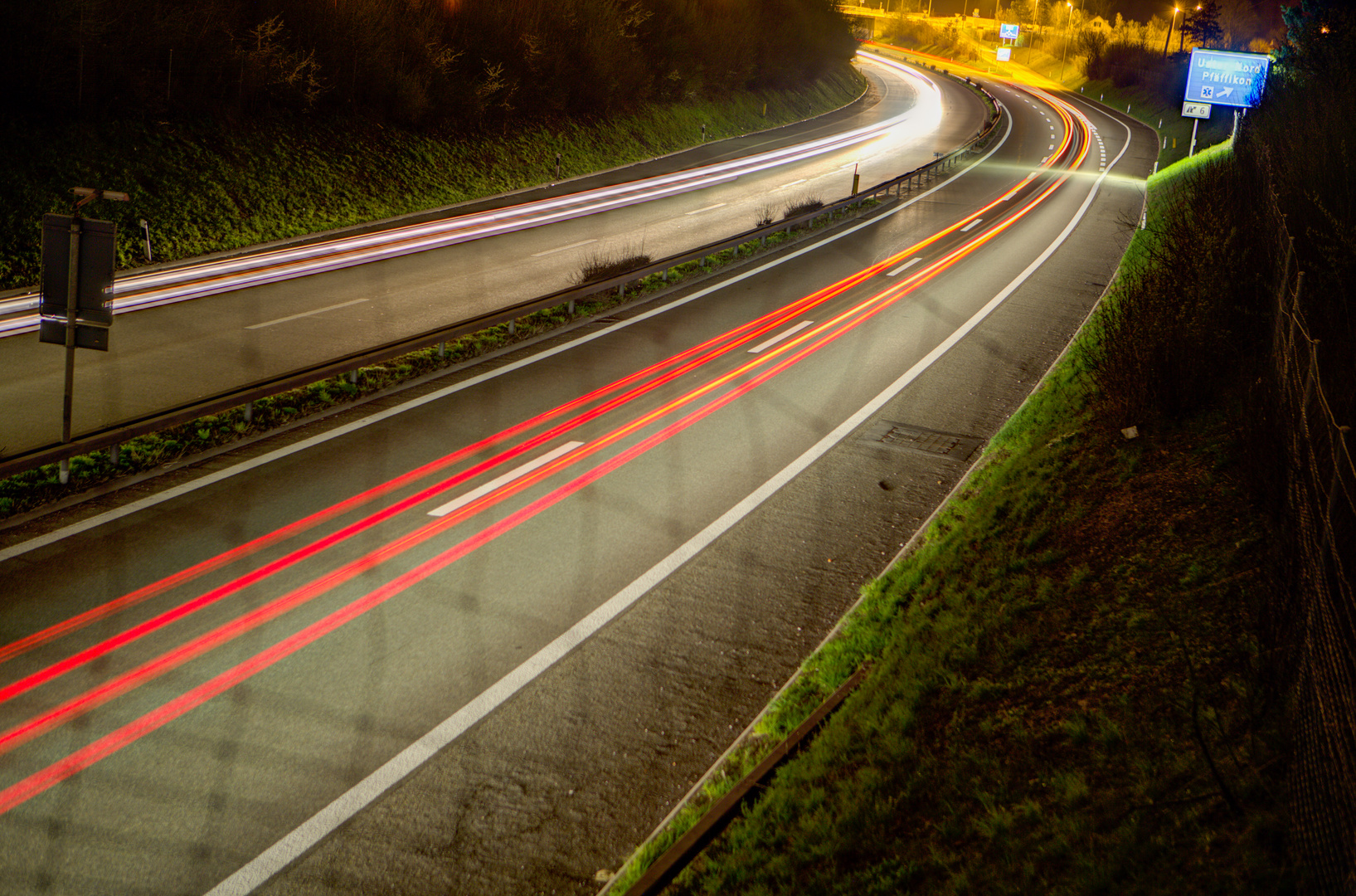 Autobahn Ausfahrt Uster Nord