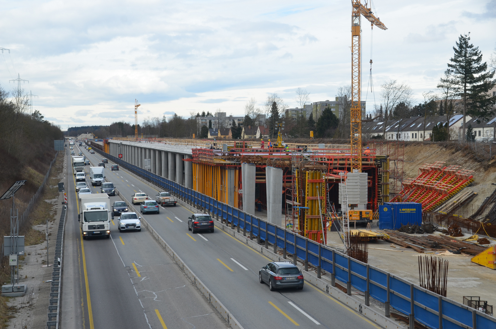 Autobahn Baustelle