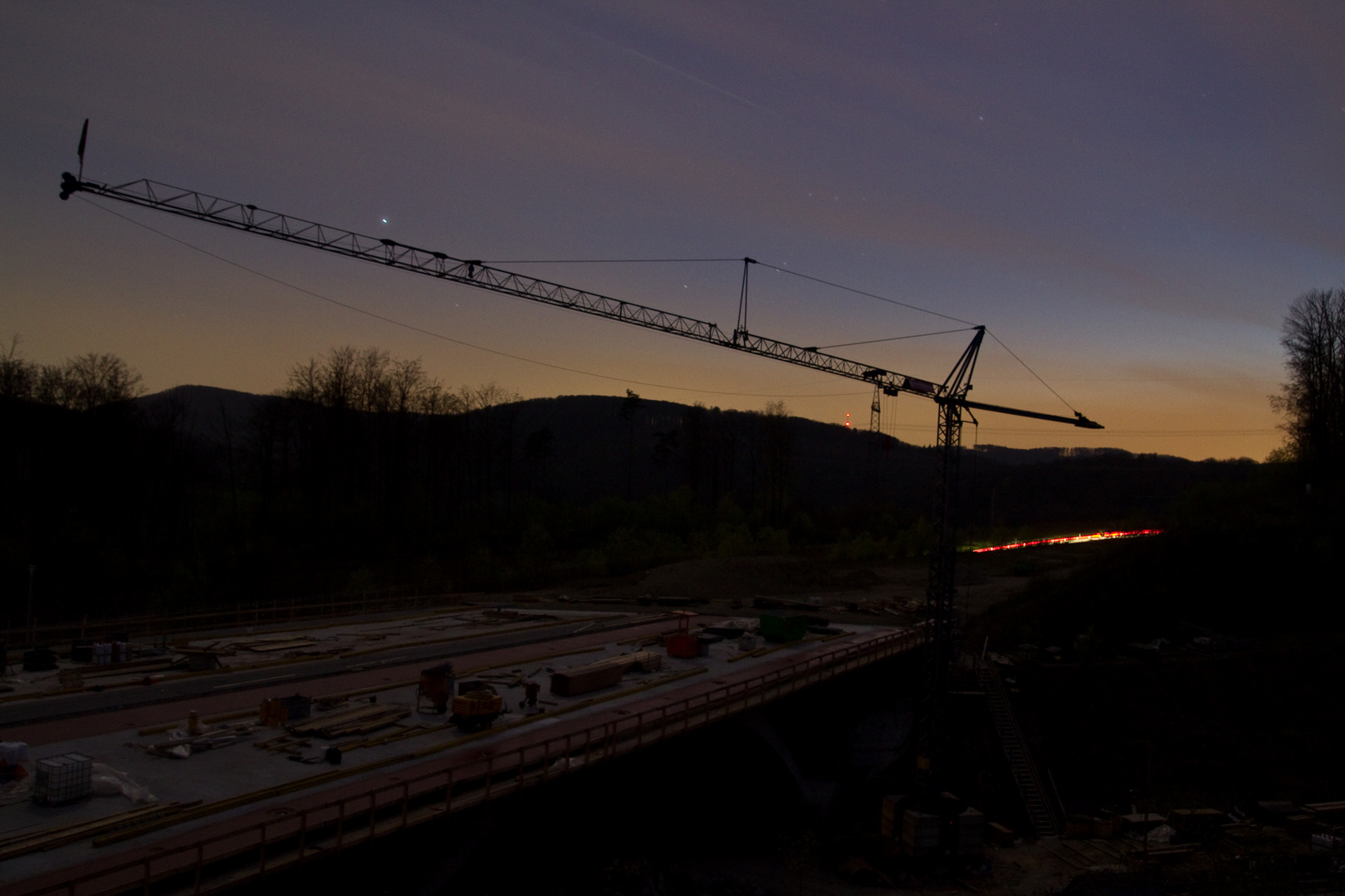 Autobahn-Baustelle Rheinfelden