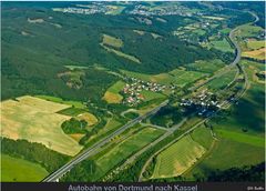 Autobahn bei Arnsberg im Sauerland