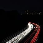 Autobahn bei Nacht