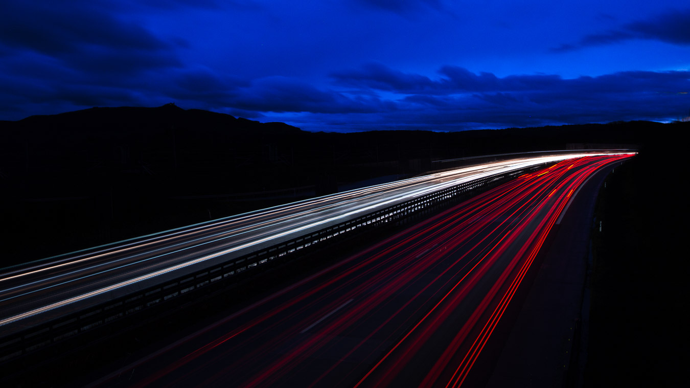 Autobahn bei Nacht...