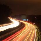 Autobahn Dortmund Westhofen bei Nacht