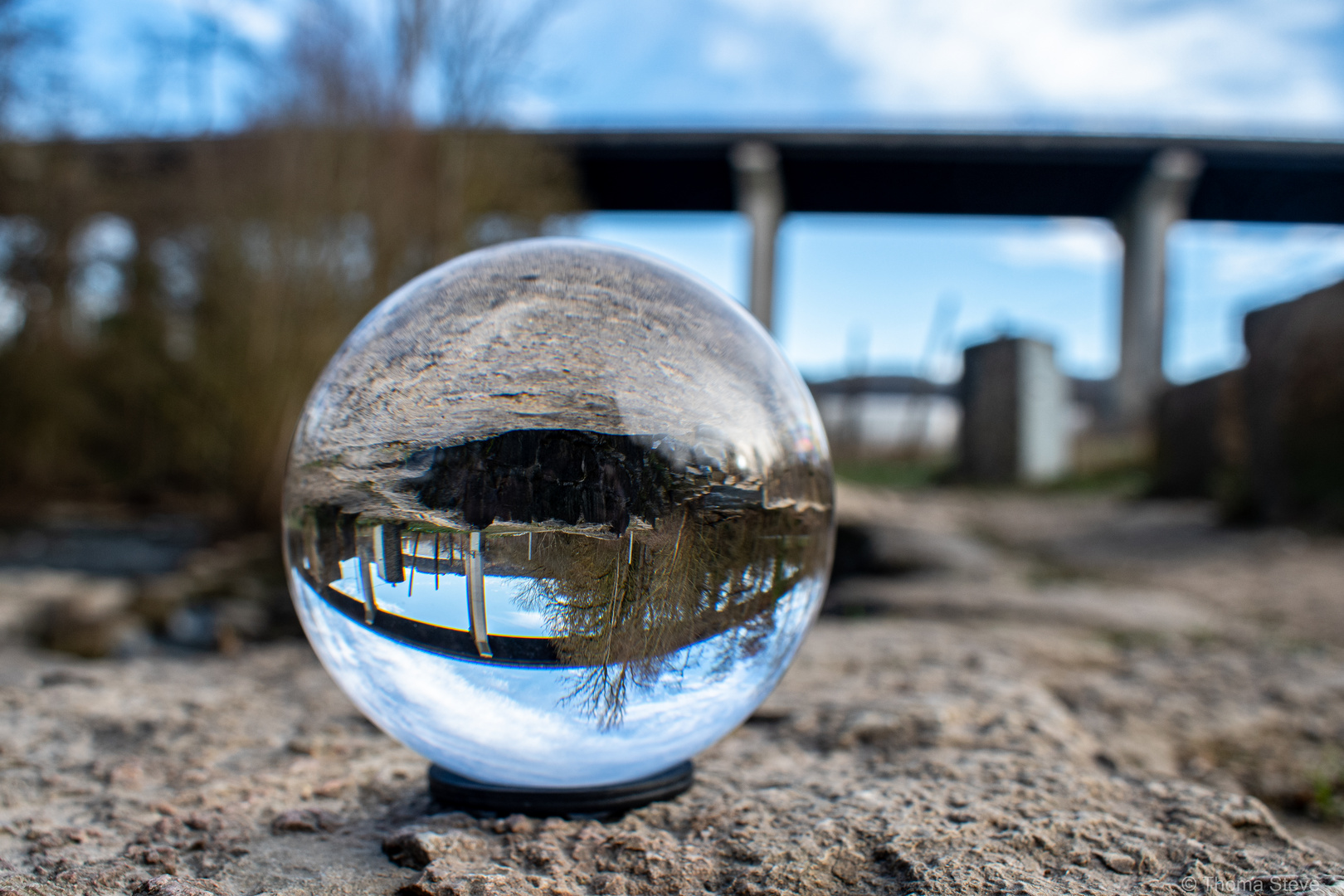 Autobahn im Glas