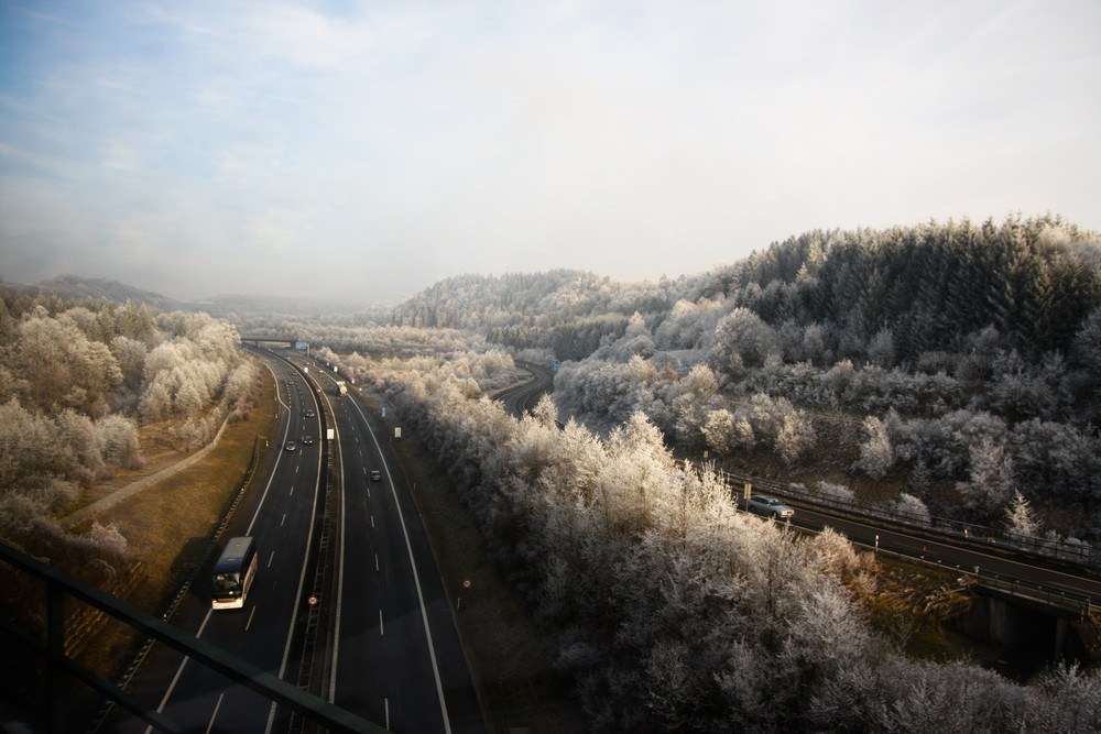 Autobahn in Bayern