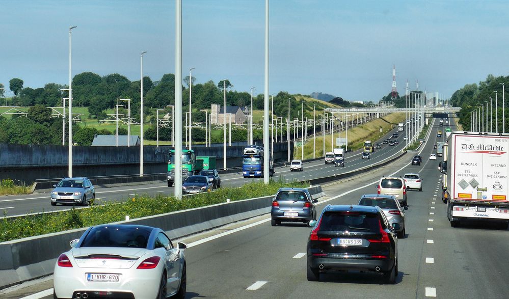 Autobahn in Belgien