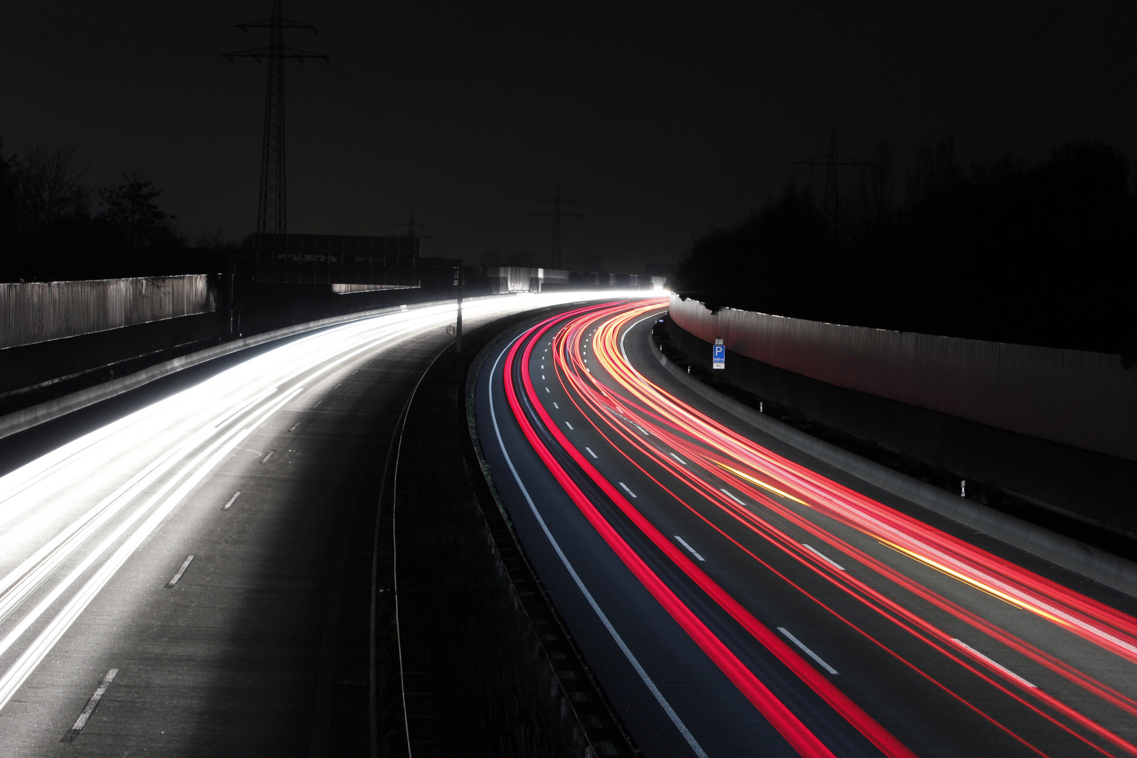 Autobahn langzeitbelichtung