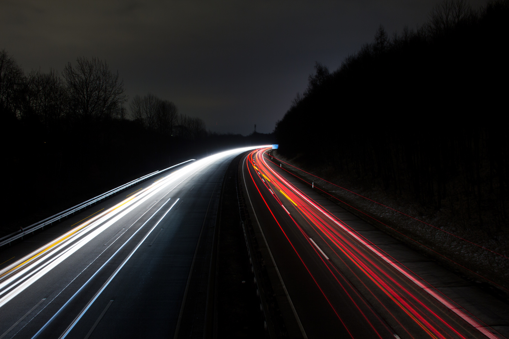 Autobahn Langzeitbelichtung