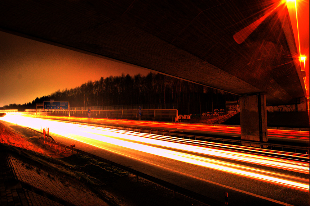 Autobahn Lichtstreifen2