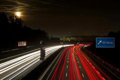 Autobahn mit Mond :)