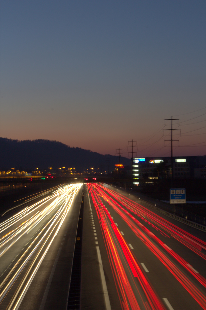 Autobahn nach Zürich