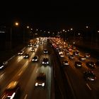 Autobahn Paris bei Nacht