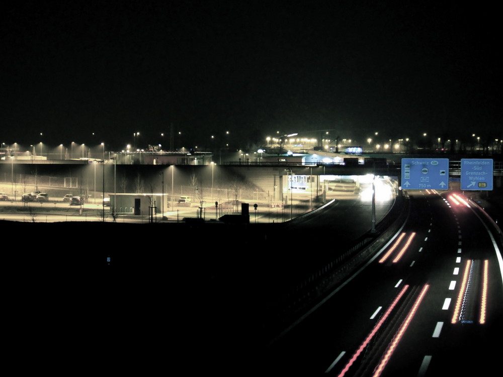 autobahn und zoll bei rheinfelden Foto & Bild dokumentation, kunterbunter alltag, motive