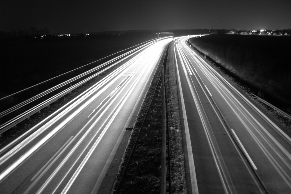 Autobahnbrücke bei Leipzig A14