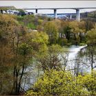 Autobahnbrücke über dem Lahn