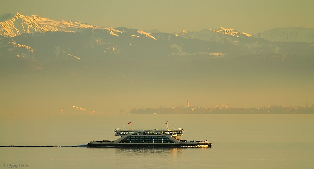 Autofähre auf dem Bodensee