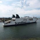 Autofähre SKANE auslaufend Hafen Warnemünde