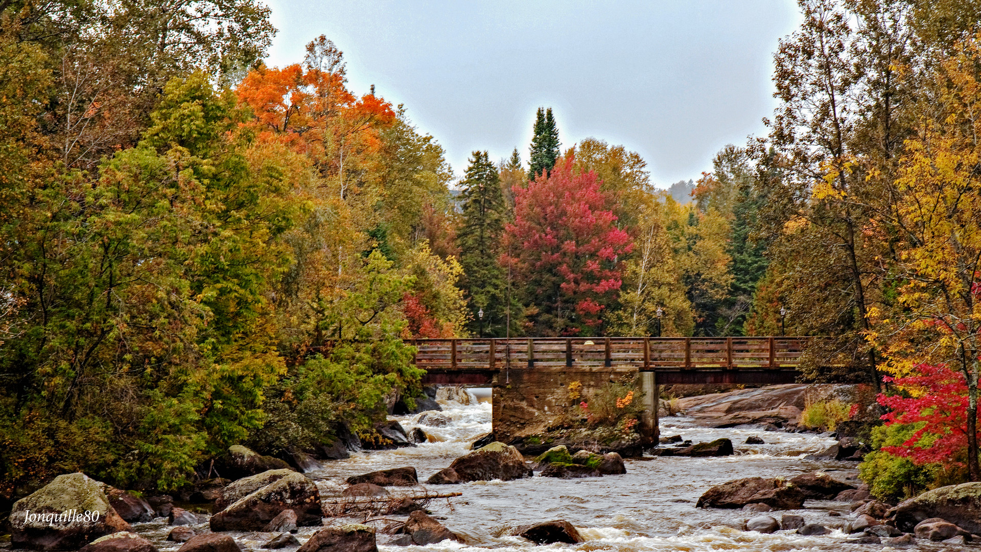 Automne dans les Laurentides (Québec) photo et image north america
