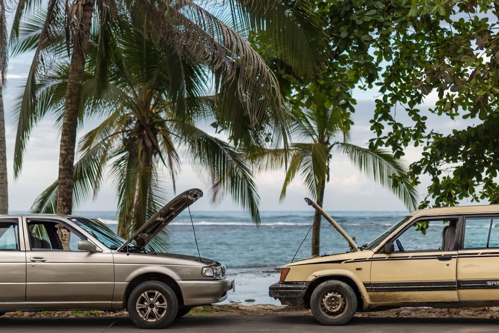 Autopanne Foto & Bild | north america, central america, beach Bilder ...