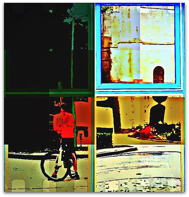 autoportrait en cycliste..