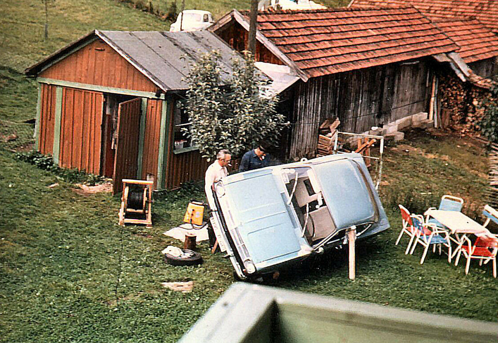 Autoreparatur anno 1970 - Bayerischer Wald