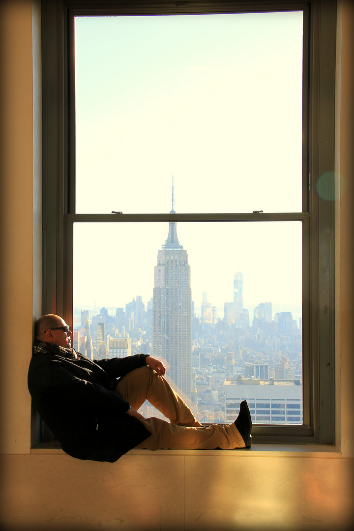 Autoretrato en el Top of the Rock