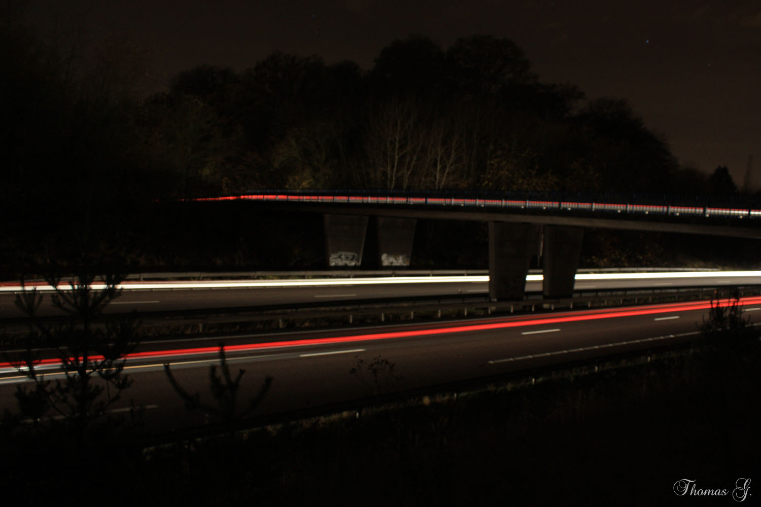 Autoroute de nuit