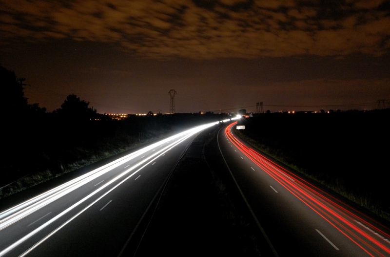 Autoroute de nuit