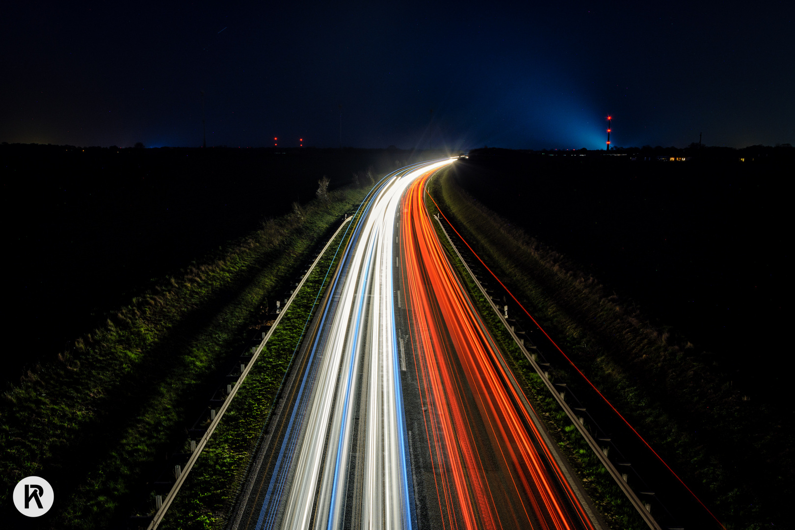 Autospuren auf der Bundesstraße I