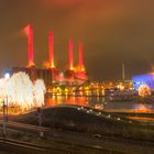 Autostadt bei Nacht