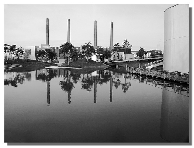 Autostadt - Bild wie ein Modell