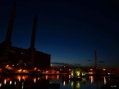 Autostadt WOB bei Nacht