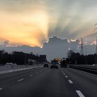 Autostrada dei laghi al crepuscolo