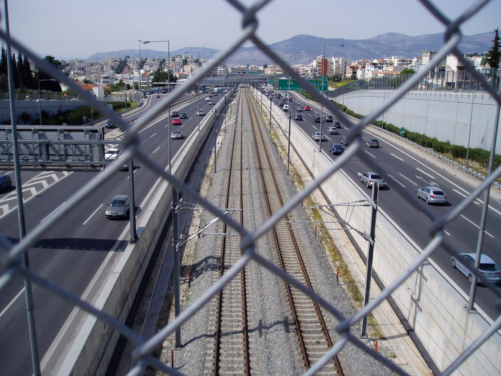 Autostraße bei Athen