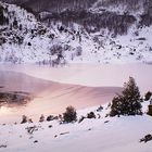 autour du lac gelé