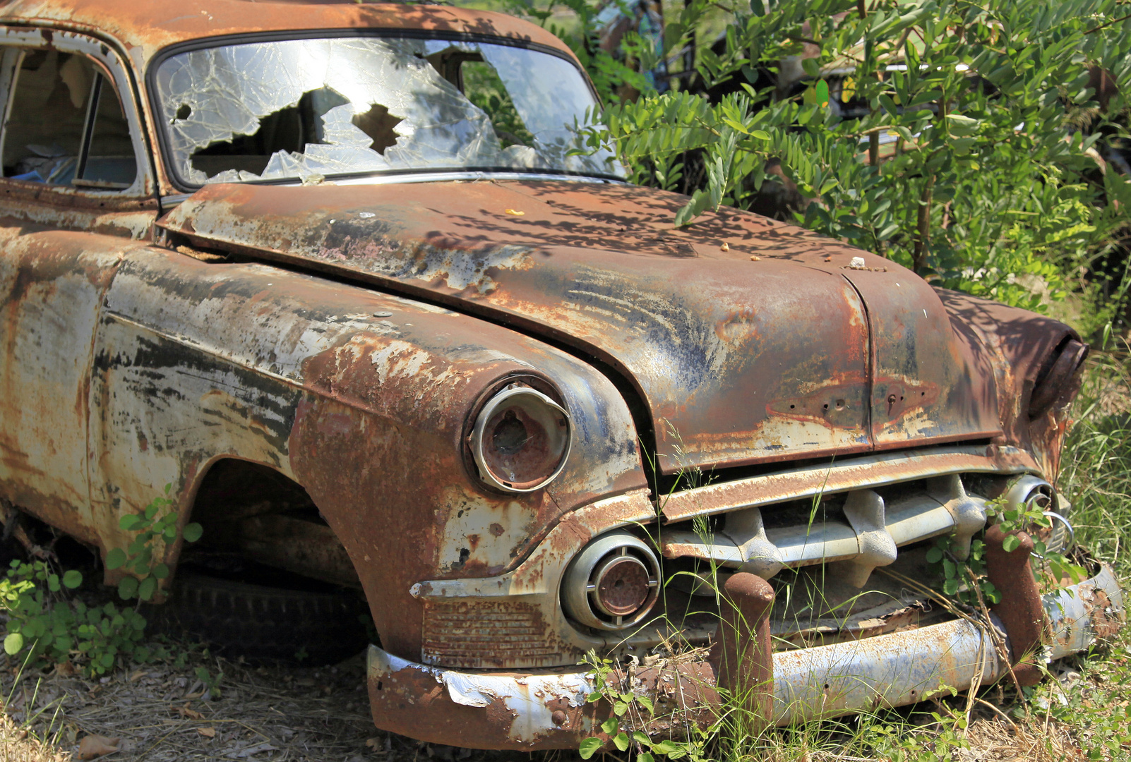 Autowrack auf dem Peloponnes