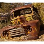 Autowrack bei der Hobatere Campsite / Namibia