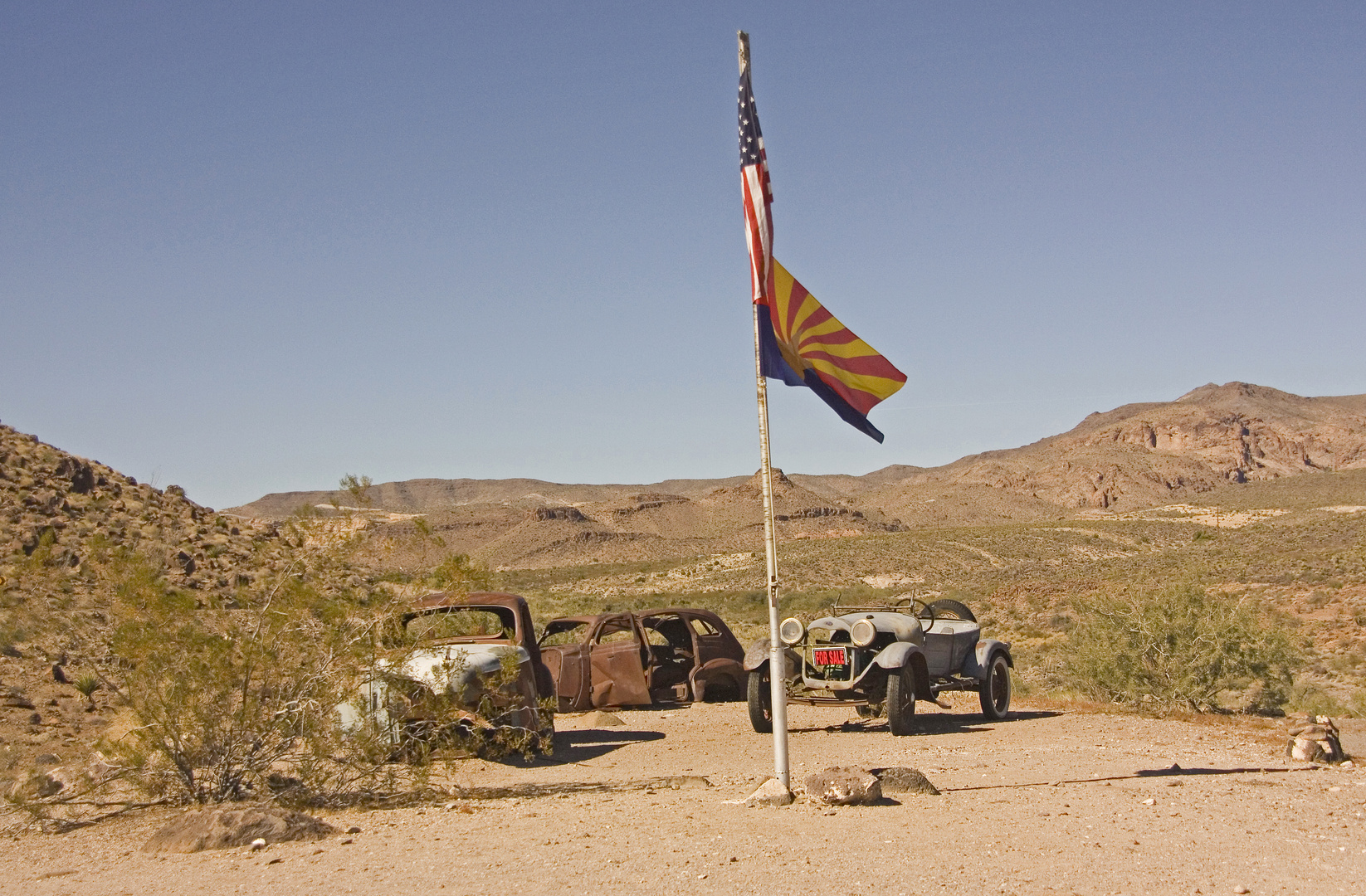 Autowracks an der Route 66 - irgendwo im Nirgendwo 2