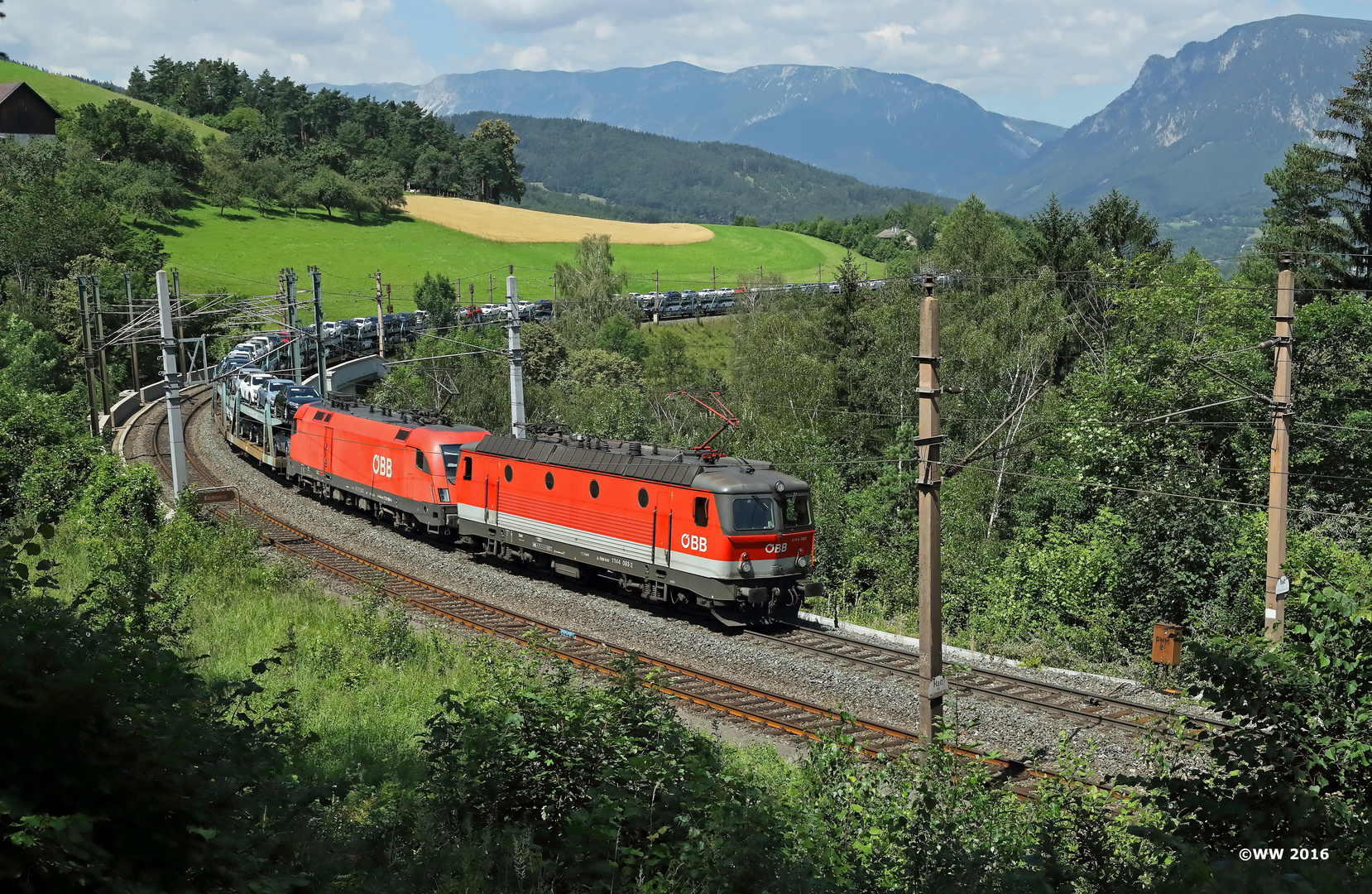 Autozug am Eichberg