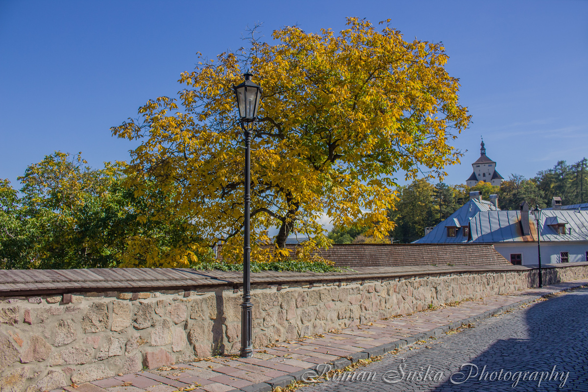 Autumn and New Castle. Banská Štiavnica (SK)