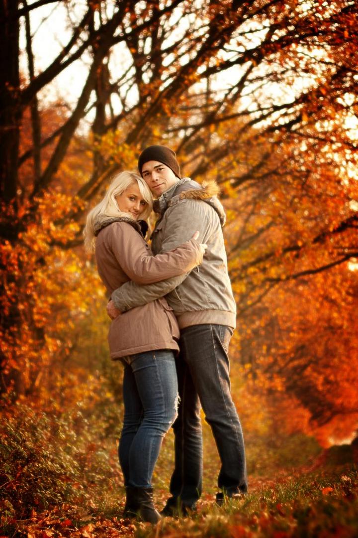 autumn couple