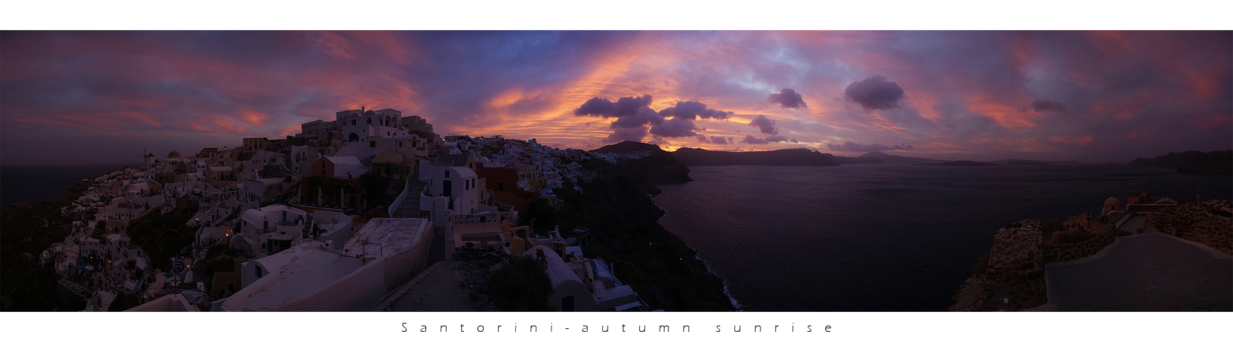 autumn sunrise - santorini by Sebastian Rigos-Mielke 