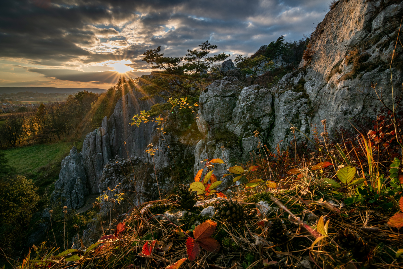 Autumn sunset 