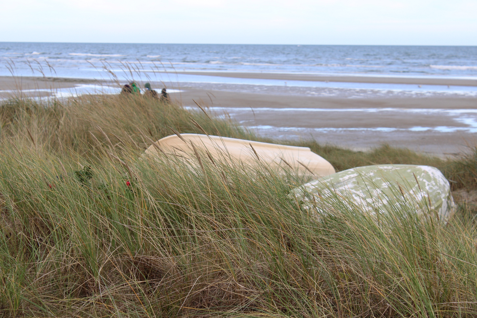 autumn walk along the beach